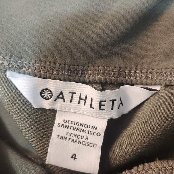 Athleta On The Move Trouser Pant Olive Green Size 4 - Picture 6 of 8